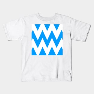 Chevron Blue Kids T-Shirt